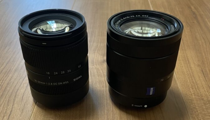 SEL1670ZとSIGMA18-50 F2.8比較